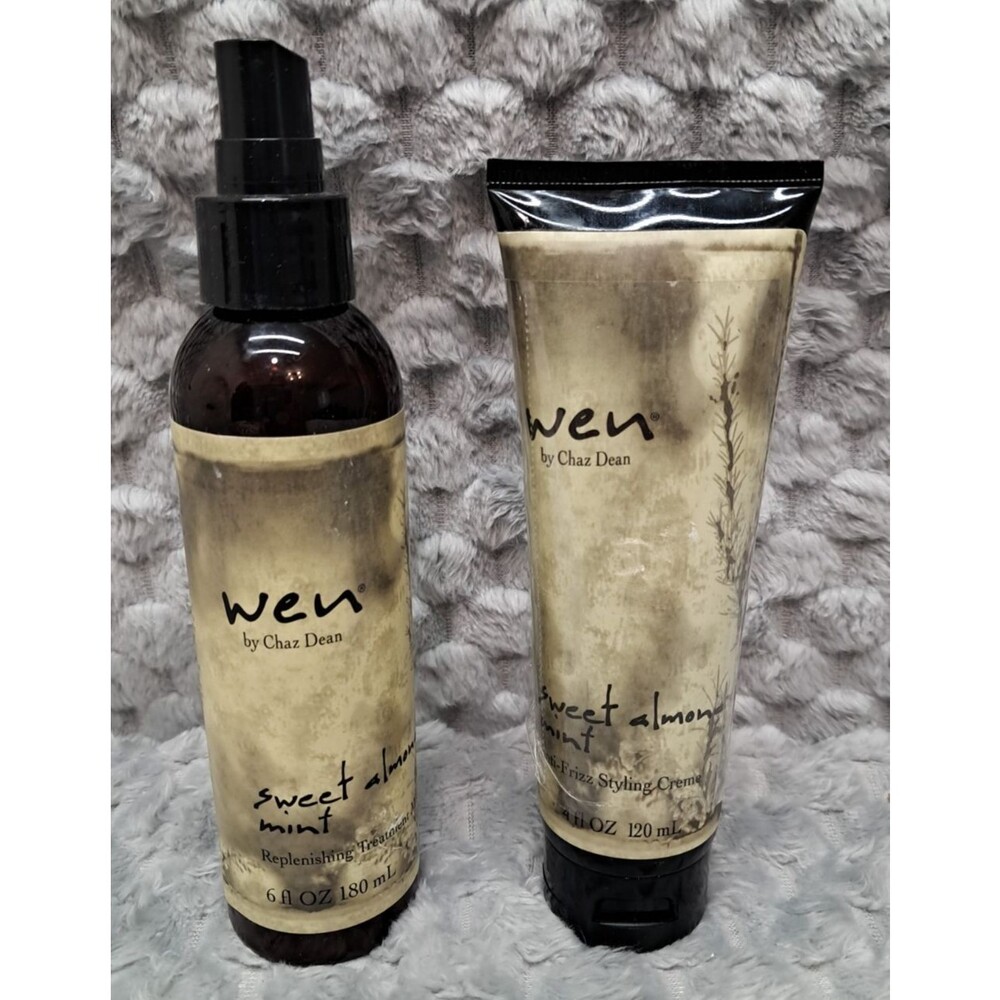 Wen Chaz Dean Sweet Almond Mint Hair Replenishing Treatment Mist Styling Creme